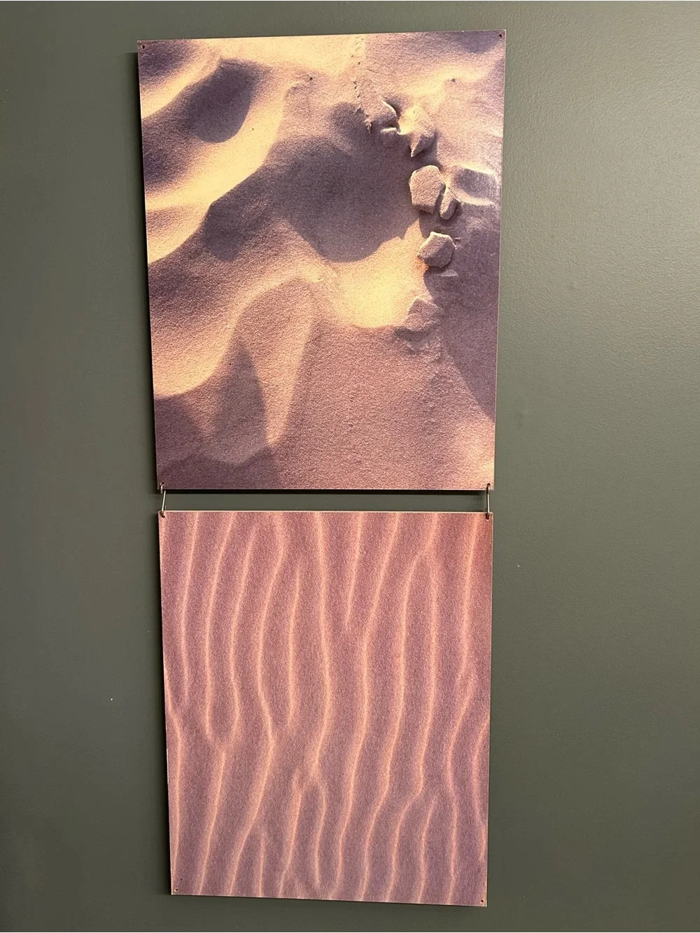 Trio Pack Sand & Pebble Wall Art Prints - Pink Tones (ab 15 in w, 19in h) 3!!